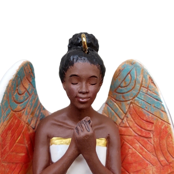 Hallmark Keepsake 2019 Angel Christmas Ornament Wings of Splendor AA Black - Picture 10 of 10